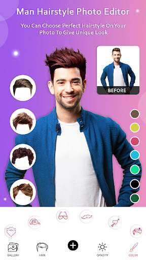 Man Hairstyle Photo Editor - Beard,Mustache Editor screenshot 2