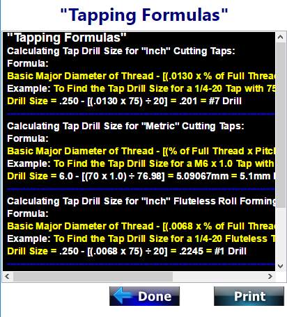 Machinist Machine Shop Formulas & Calculators screenshot 4