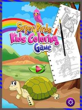 Super Birds Kids Coloring Game screenshot 9