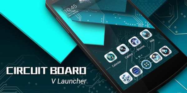 Circuit Board Parallax V Launcher Theme screenshot 5