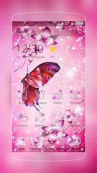 Pink butterfly launcher screenshot 1
