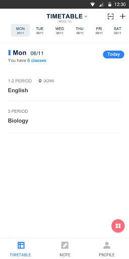 School Planner - Class Timetable screenshot 2