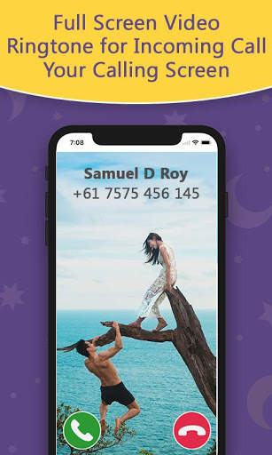 Full Screen Video Ringtone For Incoming Call 2018 screenshot 2
