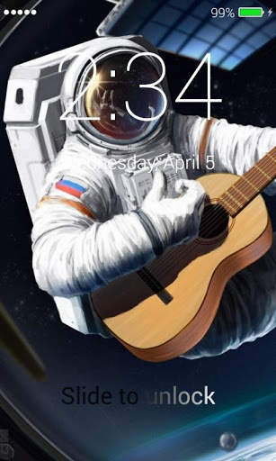 Astronaut Lock Screen screenshot 2