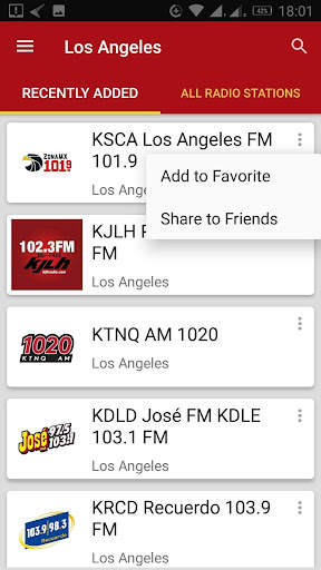 Los Angeles Radio Stations screenshot 1