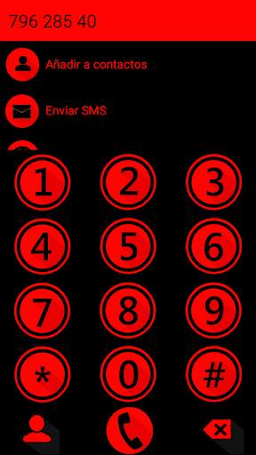 THEME MATERIAL M RED2 EXDIALER screenshot 3