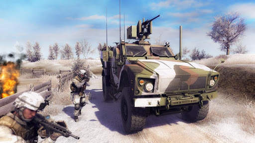 Army Games : Military Tactical Car Shooting screenshot 2