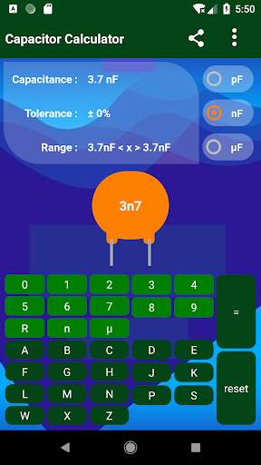 Capacitor Calculator скриншот 6