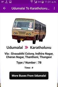 Udumalaipettai Bus Info screenshot 7