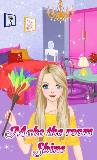Princess House Cleaning - Messy Bedroom Games screenshot 2