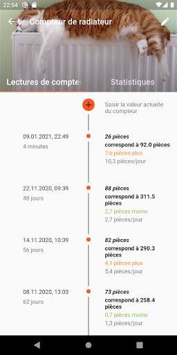 EHW  | Consommation et relevés screenshot 6