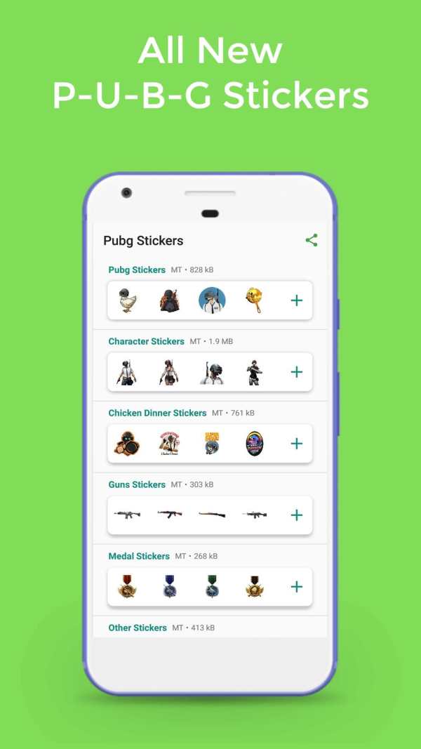 Game stickers for PUBG screenshot 1