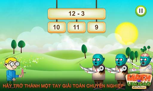 Math vs Undead: Game toán học screenshot 1