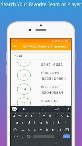 All PMWL Players Character ID 2020 PUBG MOBILE screenshot 4