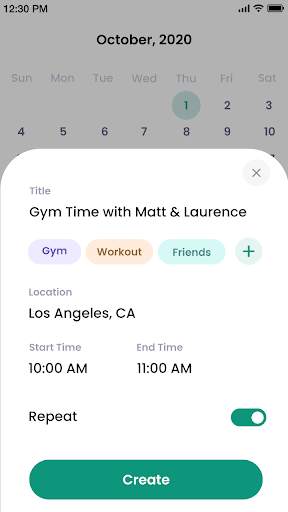 Calendar screenshot 2