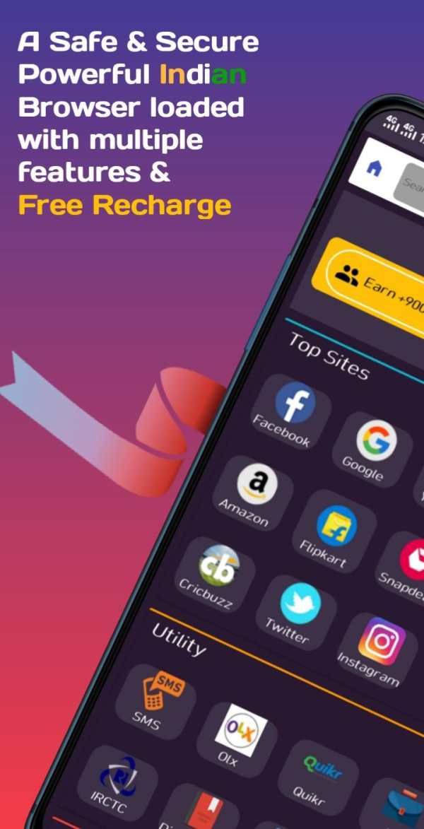 mCnt Browser - New Free Recharge Web Browser 5G screenshot 2