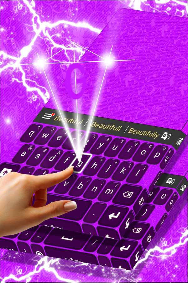 Purple Keyboard Theme screenshot 3