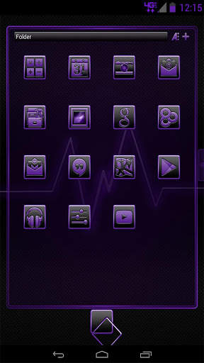 Serenity Launcher Theme Purple screenshot 12