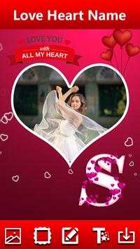 Love Heart Text  Photo Frames 2 تصوير الشاشة