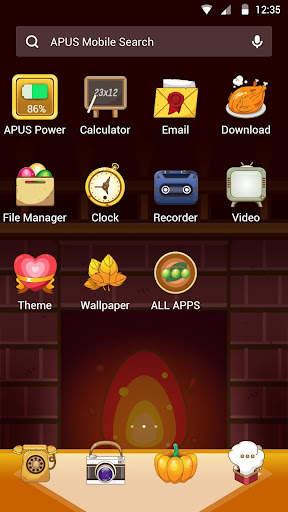 Thanksgiving Turkey-APUS stylish theme screenshot 2
