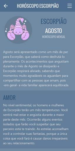 Horóscopo Escorpião screenshot 5