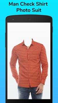 Man Check Shirt Photo Suit Editor screenshot 1