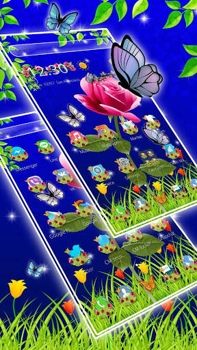 Scarlet Rose Butterfly Theme screenshot 3