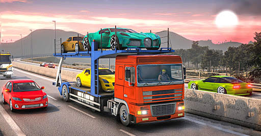 Fast Cars transport trailer 3d screenshot 2