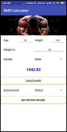 BMR Calculator screenshot 2