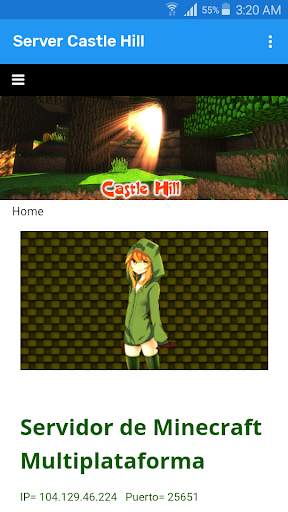 Servidor Minecraft Castle Hill screenshot 1