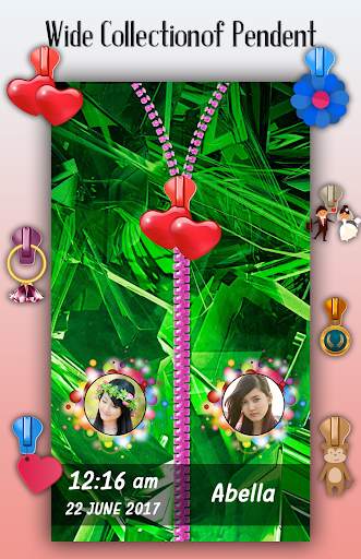 Neon Green Zipper Lock Screen screenshot 5