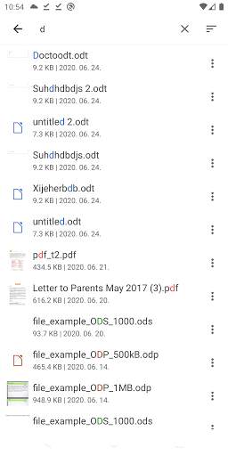 오픈 오피스 뷰어 - ODT, ODS, ODP, PDF screenshot 2