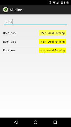 Alkaline Diet - Food Search 4 تصوير الشاشة