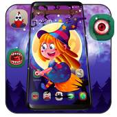 Halloween Night Moon Girl Theme 1.1.8