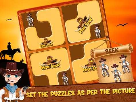 Cowboy Hide and Seek : Brain Training Puzzle Game screenshot 5