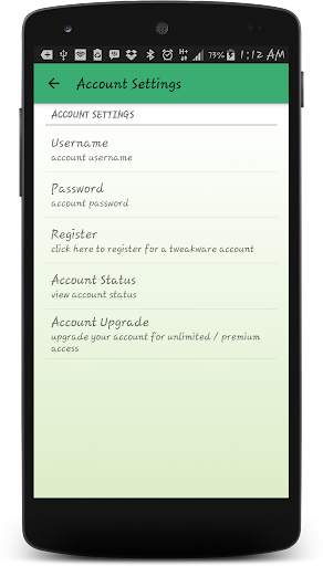 Tweakware screenshot 3