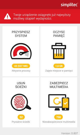 simpli Clean ANDROID BOOSTER & CLEANER screenshot 2