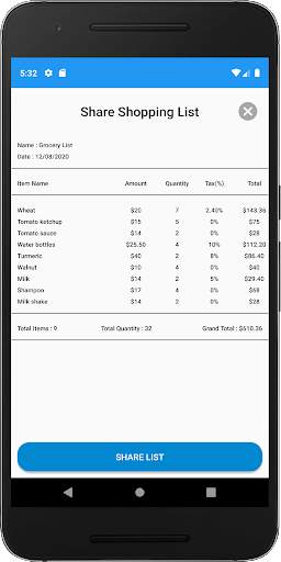 Shopping List - Groccery List, Share LIst screenshot 4