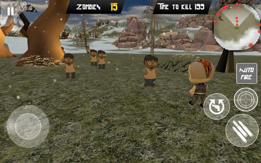 Battle Royale Mini Zombies Squad Mobile screenshot 1