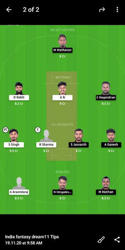 Fantasy Cricket - Dream11 Tips,News,IPLT20 & Teams screenshot 7