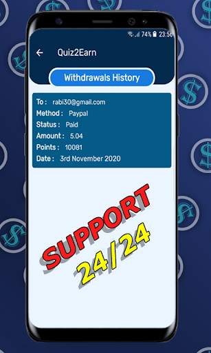 Quiz 2 Earn Money – Rewards स्क्रीनशॉट 6