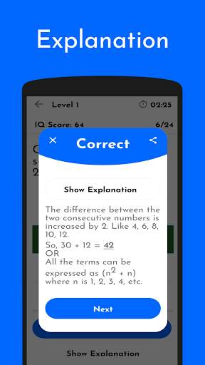 IQ Level - IQ Test, Aptitude Test & IQ Puzzle Game screenshot 3