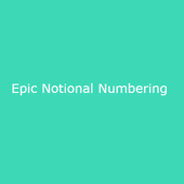 EPIC-Notional Numbering иконка