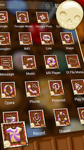 Chocolate Candy Launcher Theme screenshot 2