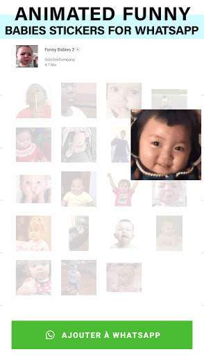 Animated funny babies Stickers for WhatsApp screenshot 2