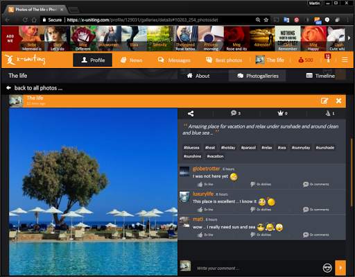 X-uniting - social network screenshot 8