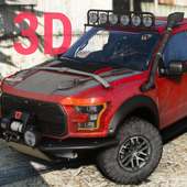 Raptor Driving Ford 3D logo