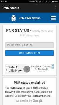 PNR Status Confirm ticket screenshot 1