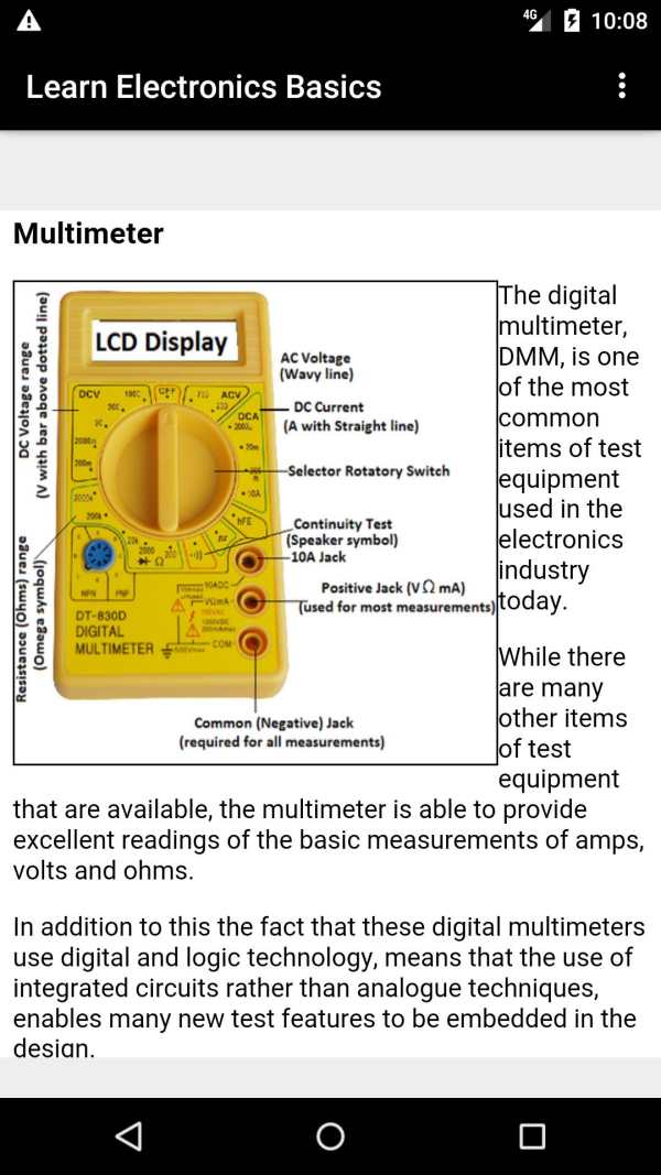 Learn Electronics Basics screenshot 2