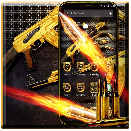 AK47 Gun APUS Launcher Theme 43.0.1001